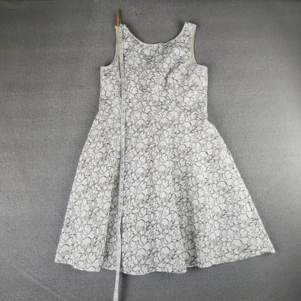 Betsey Johnson Dress Womens 12 White Floral Lace Fit & Flare Sleeveless Party - Picture 11 of 16